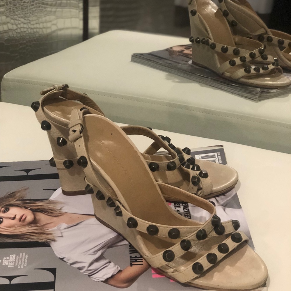 BALENCIAGA Studded Wedge size 38